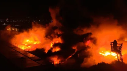 Bursa'da kimyasal yüzey kaplama fabrikasında yangın