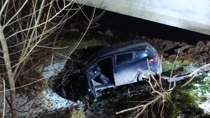 Bursa'da otomobil dereye düştü: 1 yaralı