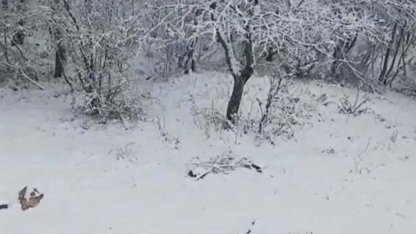 Çanakkale'nin yüksek kesimlerinde kar yağışı