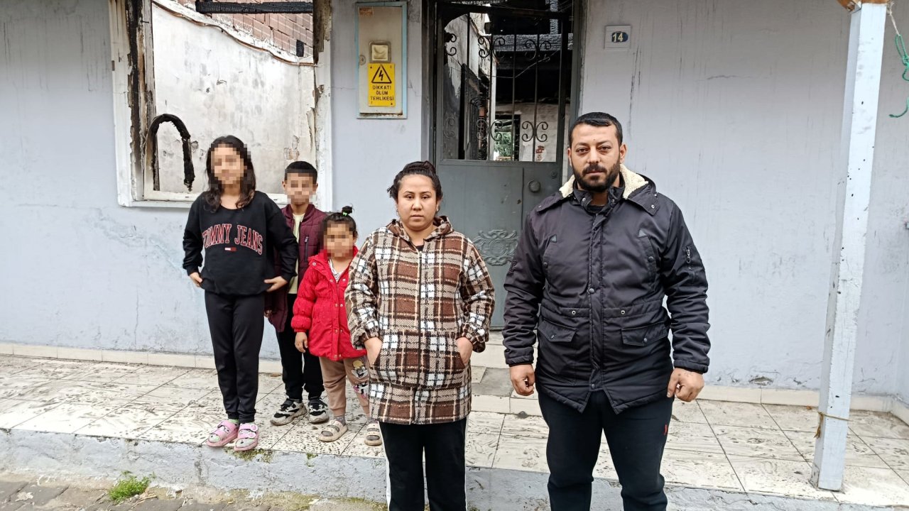 Evleri yanan 3 çocuklu aile, yardım eli bekliyor