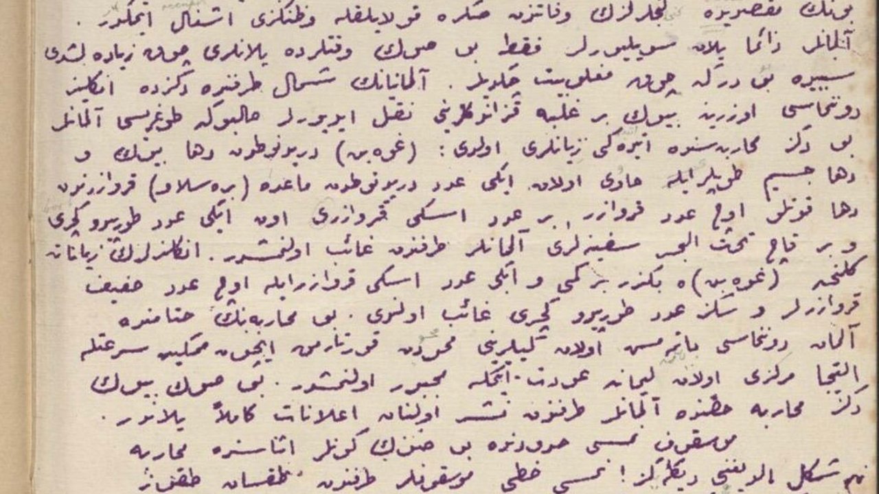 İngilizler, Çanakkale Cephesi'ne uçaktan propaganda bildirisi atmış