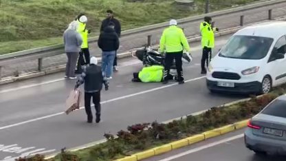 Kontrol noktasında kaçmaya çalışırken motosikletiyle polise çarptı