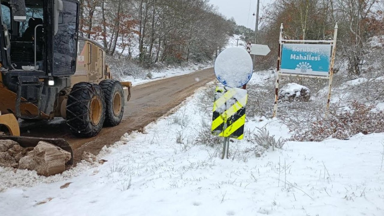 Nilüfer’de kar yağışına karşı kesintisiz mesai