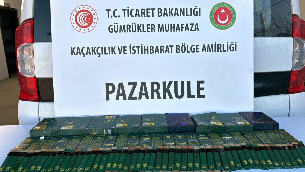 Pazarkule’de likit esrar dolu kaçak elektronik sigaralar ele geçirildi; 1 gözaltı