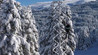 UEDAŞ’tan ‘beyaz cennet’te enerji mesaisi