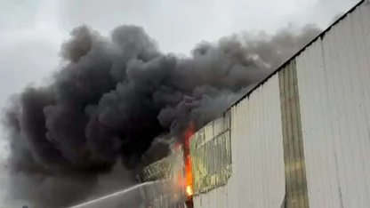 Balıkesir'de depoda yangın