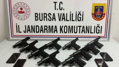 Bursa’da ruhsatsız silah operasyonu: 4 tutuklama