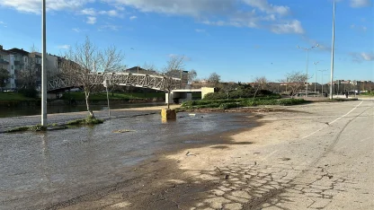 Çanakkale'de taşan Sarıçay'ın suyu geri çekildi