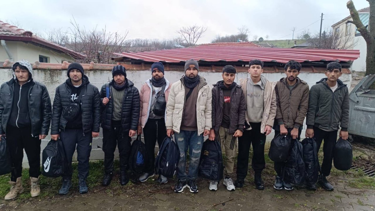 Edirne'de 9 kaçak göçmen yakalandı