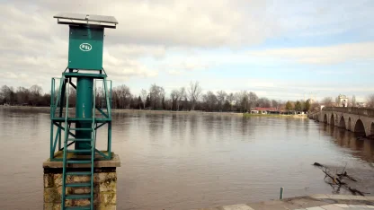 Edirne’de debisi artan Tunca'da 'kırmızı', Meriç'te 'turuncu' alarm verildi/Ek fotoğraflar