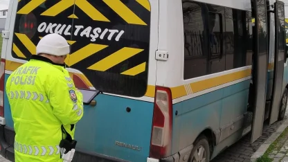 Edirne’de okul servis araçları denetlendi