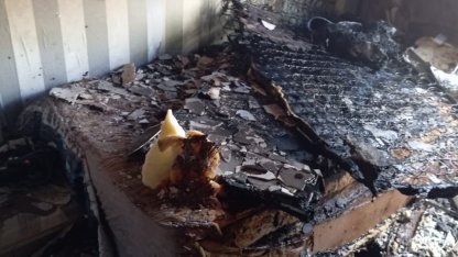 Evin çocuk odasında çıkan yangın söndürüldü