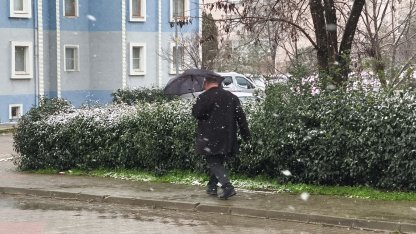 Keşan’da kar yağışı etkili oluyor