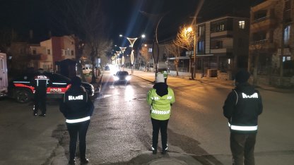 Keşan’da polisten asayiş ve trafik uygulaması