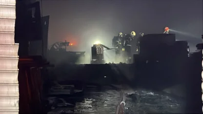 Kocaeli'de metal işleme tesisinde yangın