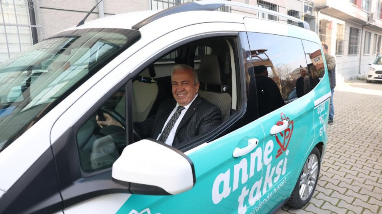 Nilüfer Belediye Başkanı, ‘Anne Taksi’nin direksiyonuna geçti