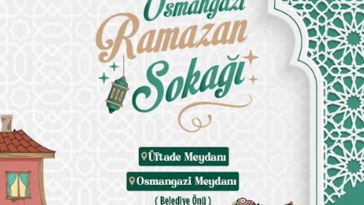 Osmangazi’de ramazan coşkusu meydanlara taşıyor