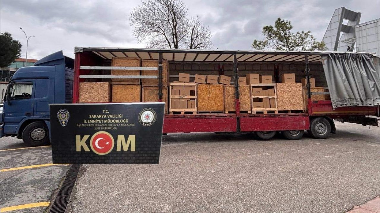 Sakarya’da 3 milyon 600 bin boş makaron ele geçirildi