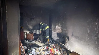 Tekirdağ'da ev yangını büyümeden söndürüldü