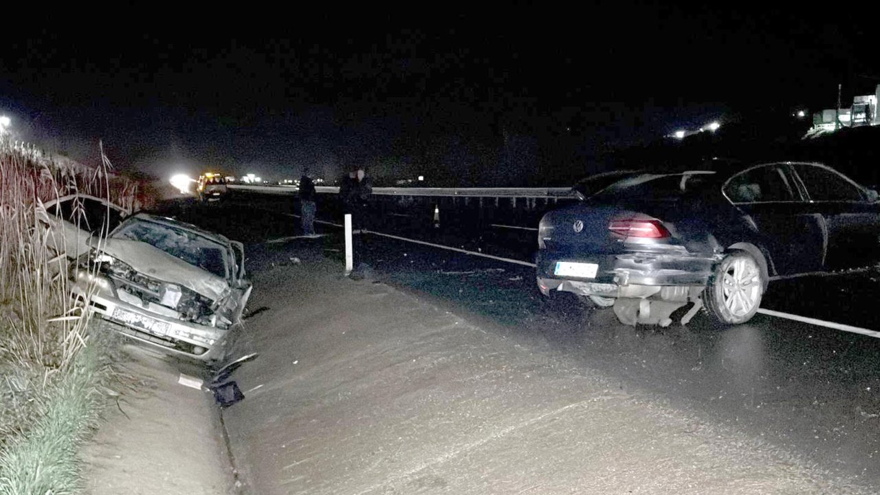 Tekirdağ'da otomobiller çarpıştı; 5 yaralı