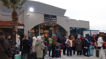 Ayvalık Deniz Hudut Kapısı'nda 'Midilli' yoğunluğu bu bayram azaldı