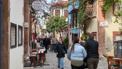 Ayvalık'ta bayram yoğunluğu
