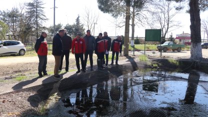 Bakanlık heyetinden, İpsala Su Ürünleri Üretim Tesisi’nde inceleme