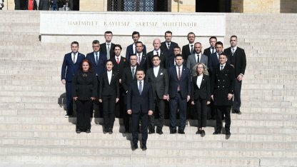 Çanakkale Savaşları Gelibolu Tarihi Alan Başkanlığı heyetinden anıtkabir ziyareti