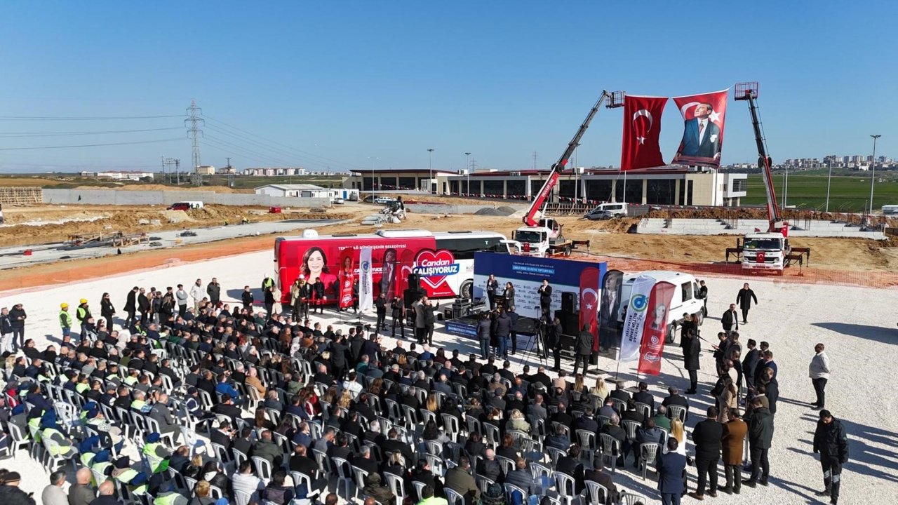 Çorlu'da Sebze ve Meyve Toptancı Hali'nin temeli törenle atıldı