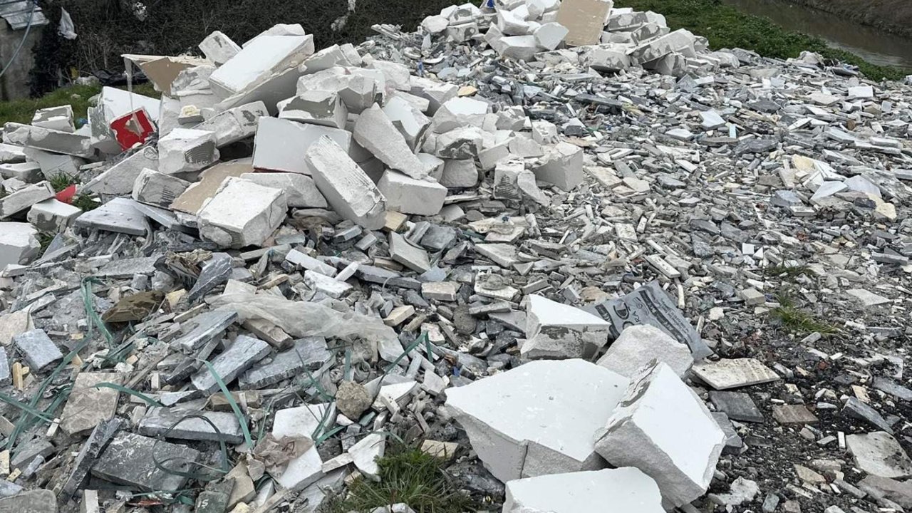 Dere yatağına atık döken kişiye 50 bin lira ceza