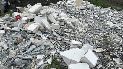 Dere yatağına atık döken kişiye 50 bin lira ceza