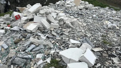 Dere yatağına atık döken kişiye 50 bin lira ceza