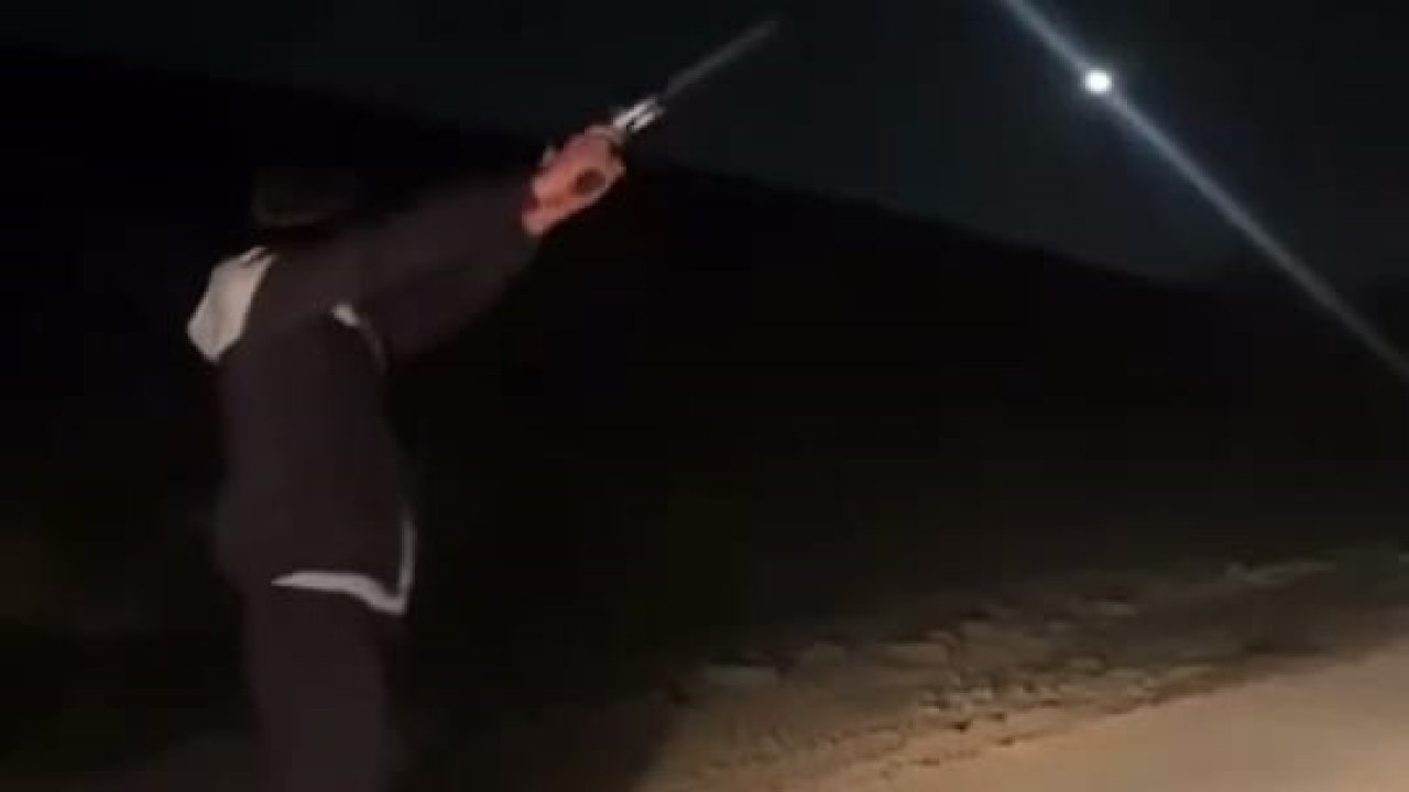 Havaya ateş açtığı görüntüleri sanal medyada paylaşılan şüpheli gözaltında