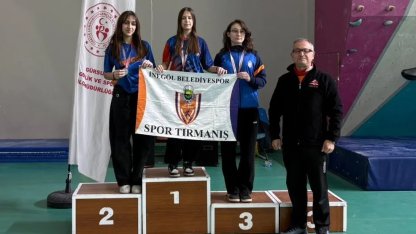 İnegöl Belediye Spor Kulübü sporcularından tırmanış müsabakalarında 14 madalya