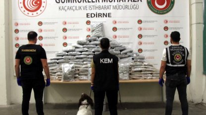 Kapıkule'de 60 kilo esrar ele geçirildi; 5 gözaltı
