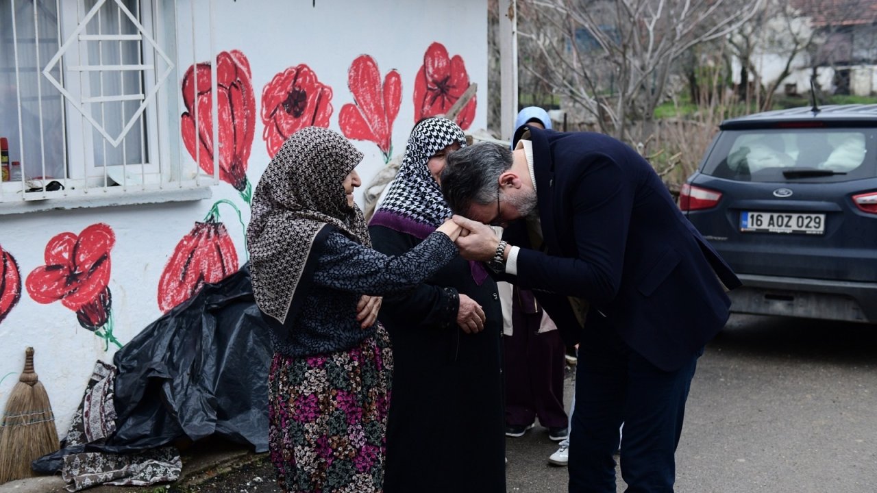 Kestel Belediye Başkanı bayramda kırsal mahalleleri ihmal etmedi