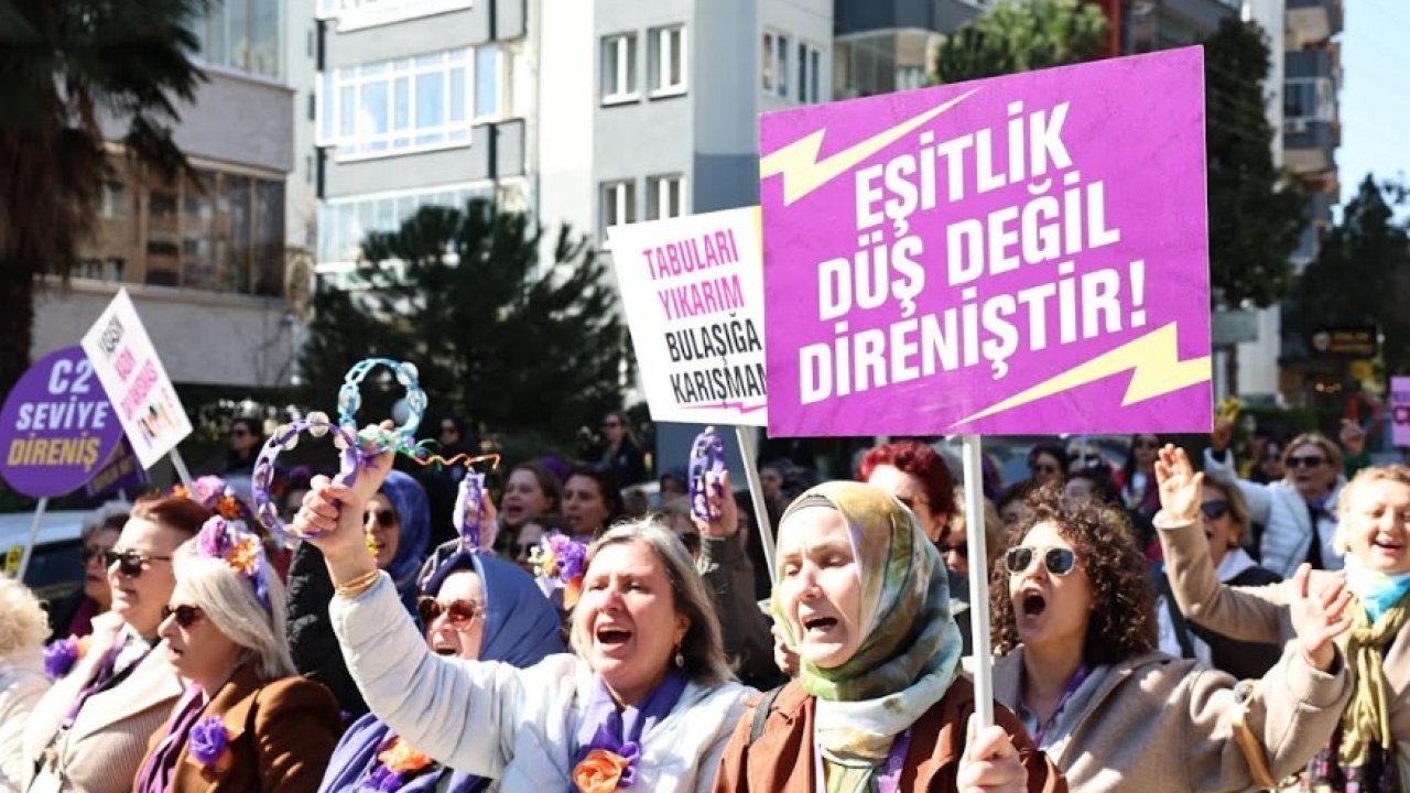 Nilüfer’de kadınlar taleplerini yürüyüşle dile getirdi