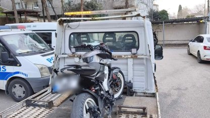 Polisin ‘dur’ ihtarına uymayan ehliyetsiz motosiklet sürücüsüne 245 bin lira ceza