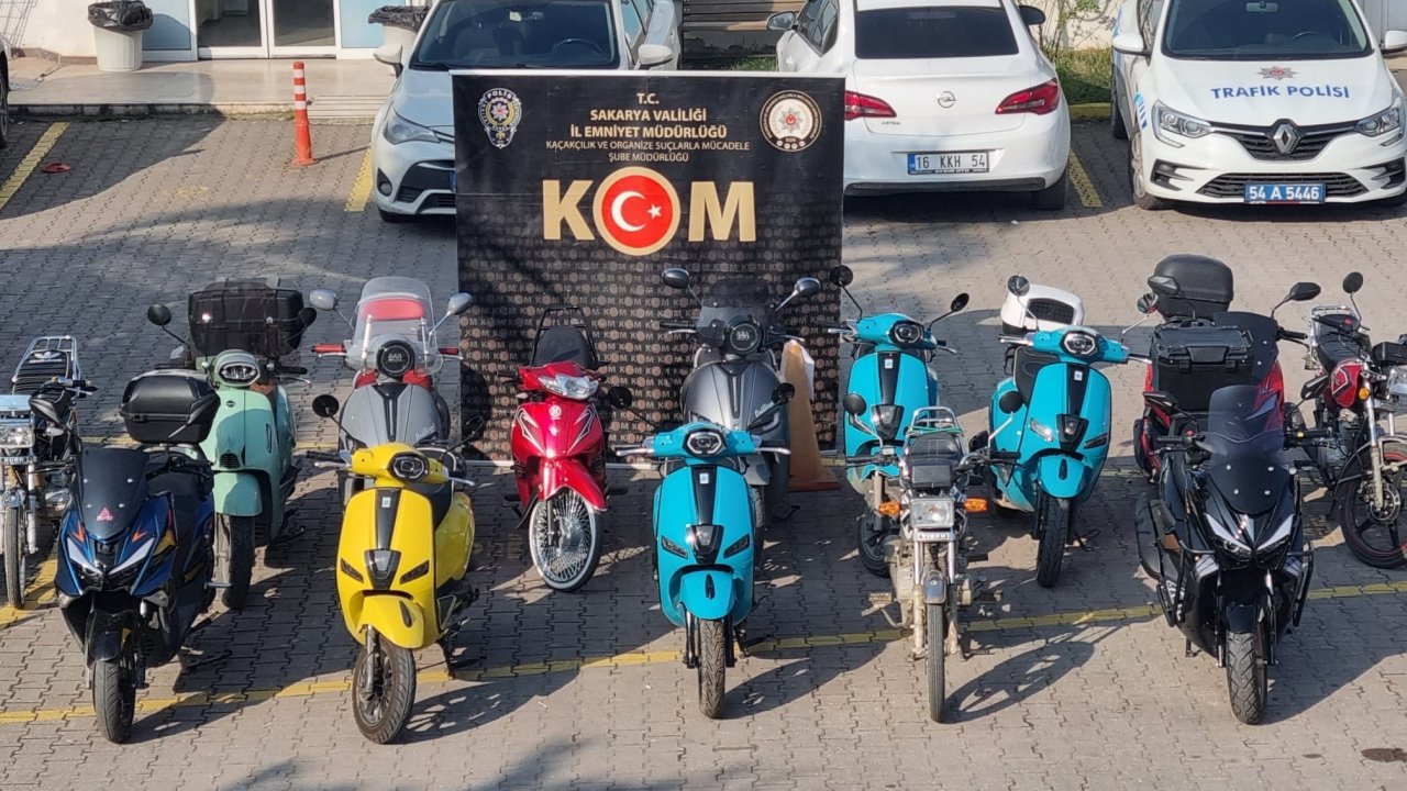 Sakarya merkezli 19 ilde motosiklet operasyonu