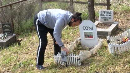 Türkiye'nin ilk evcil hayvan mezarlığına bayram ziyareti