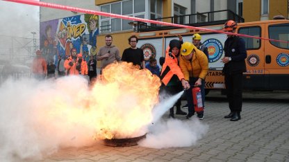 Yıldırım’da öğrencilere yangın ve afet tatbikatı