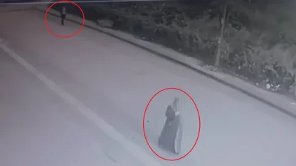 Yolda yürüyen kadının poşetteki telefonunu çalan kapkaççı kamerada