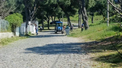 Atatürk'ün Ayvalık'ta yürüdüğü yollar 13 Nisan için hazırlandı