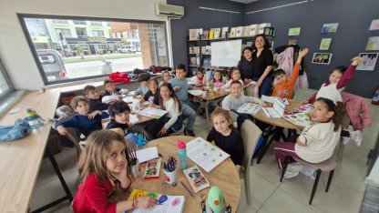 Ayvalık'ta resim atölyelerine çocuklardan ilgi
