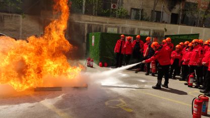 Bursa Adliyesi'nde yangın tatbikatı