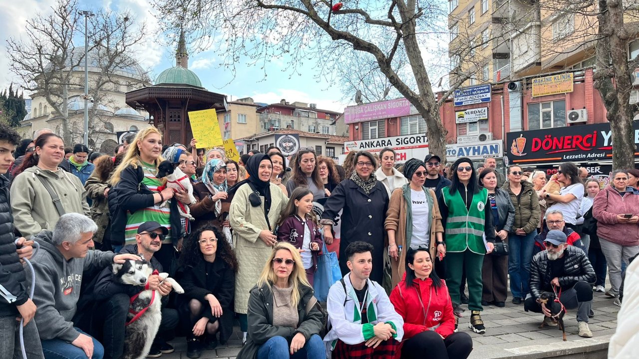 Bursa’da hayvan hakları için eylem düzenlendi