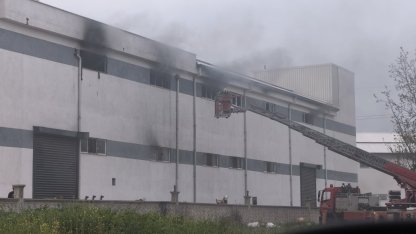 Bursa'da mobilya fabrikası yangını