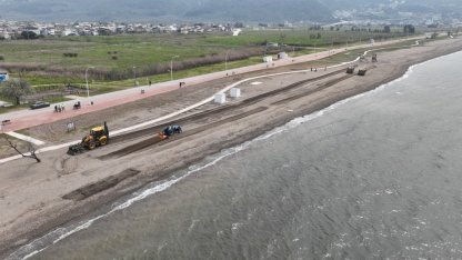 Bursa’da plajlar yaza hazır hale getiriliyor