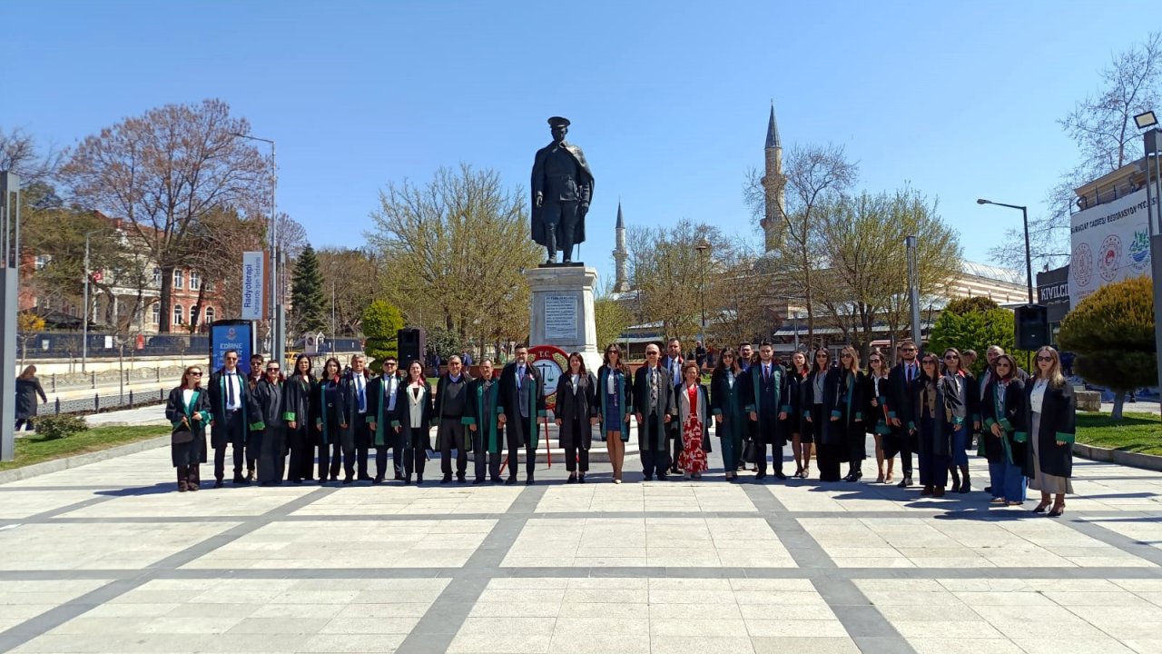 Edirne’de Avukat Günü dolayısıyla tören