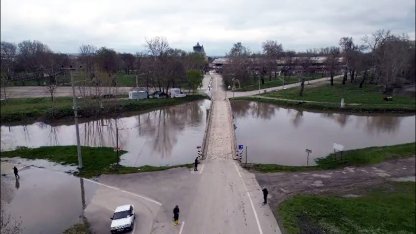 Edirne'de debisi artan Tunca Nehri'nde 'turuncu' alarm verildi